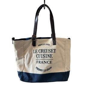 Le Creuset Tote with Leather Trim